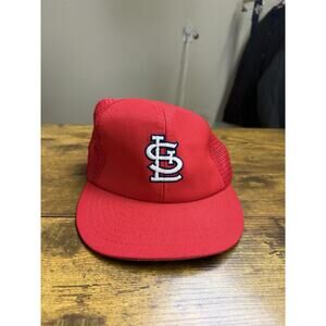 Vintage St Louis Cardinals Trucker Snapback Hat OS Red MLB Annco